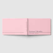 Echte Folie Eenvoudig Modern Silver Script Wedding Gastenboek (Volledig)