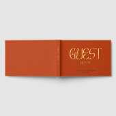 Echte Folie Elegante Gouden Kalligrafie Script Tro Gastenboek (Volledig)