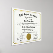 Echte folie High School Afstuderen Diploma Homesch Afdrukken (Laagn)