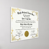 Echte folie Home School Afstuderen Diploma homesch Folie Afdrukken (Laagn)