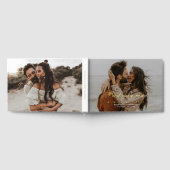 *ECHTE FOLIE* Modern 2-foto Custom Wedding Gastenboek (Volledig)