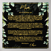 Echte Folie Ouders van Bruid Bruidegom Moeder Vade Folie Afdrukken (Voorkant)