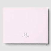 Echte Folie Roze Baby shower Gastboek Gastenboek (Achterkant)