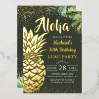 Echte Folie Tropische ananas Luau Beach