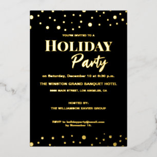Echte Folie Vakantie Party Verhuurd door Corporate Feestdagenkaart