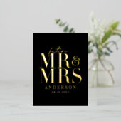 echte folietypografie behalve het briefkaart date (Staand Voorkant)