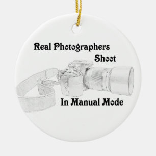 Echte fotografen keramisch ornament