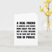 Echte Gekke Vriend Kaart (Gele Bloem)