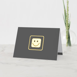 Echte Gold Folie Smile Custom Kaart