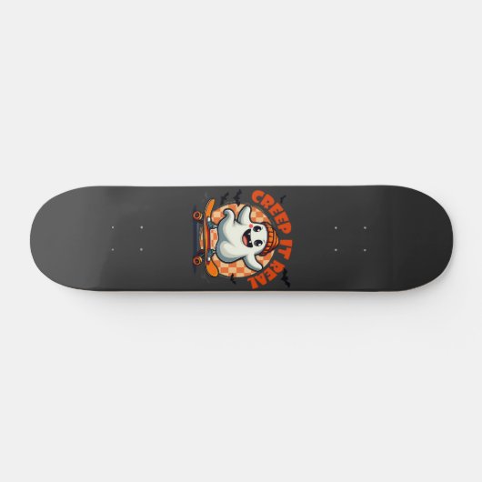 Echte griezelige Halloween-spook-skeelerplank Skateboard (Horizontaal)