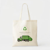 Echte groene vuilniswagen Kinder elke zondag Tote Bag (Voorkant)