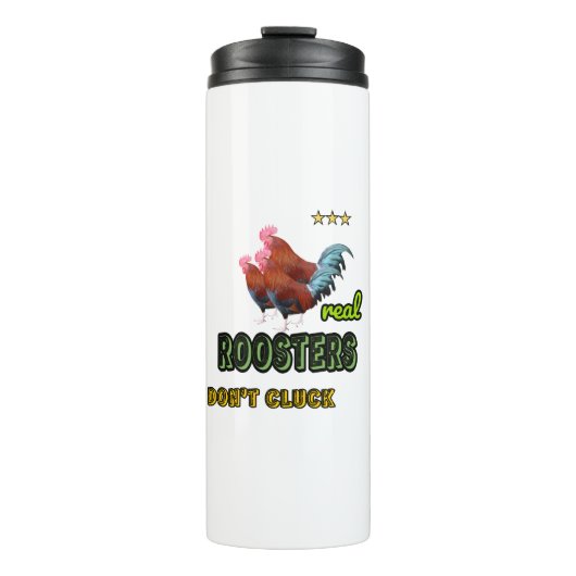 Echte hanen thermosbeker (Voorkant)