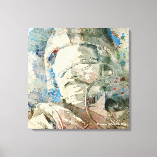 Echte held verpakt Canvas Afdruk (Voorkant)