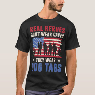 Echte helden Draag geen kapen die hondenzakken heb T-shirt
