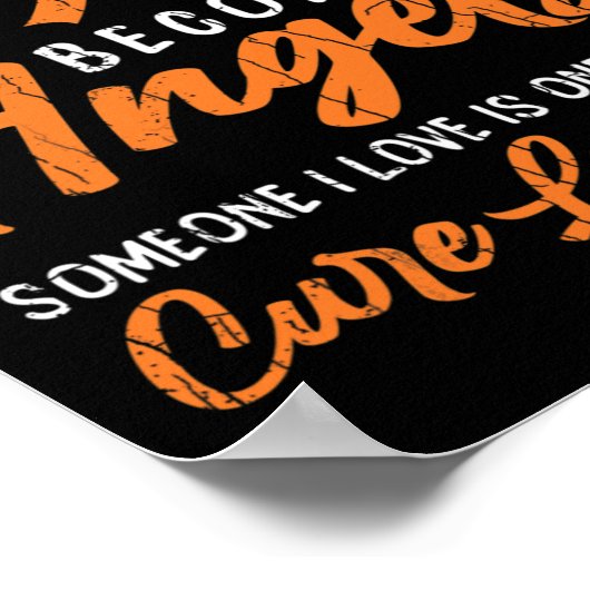 Echte helden worden engelen blij leukemie bewustzi poster (Hoek)