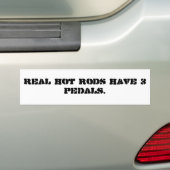 Echte hete staafbumpersticker. bumpersticker (Op auto)