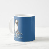 Echte honden hebben geen details koffiemok (Voorkant links)