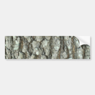 Echte houten Natuur Camouflage Bumpersticker