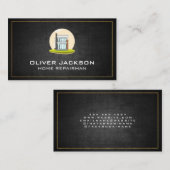 Echte huizen | Modern Huis Visitekaartje (Voorkant / Achterkant)