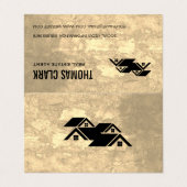 Echte huizen | Professionele Lux Visitekaartjes (Buitenkant ongevouwen)