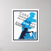 Echte jeugdcriminaliteit in de Slums Canvas Afdruk (Voorkant)