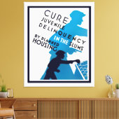 Echte jeugdcriminaliteit in de Slums Canvas Afdruk (Insitu (Woonkamer))