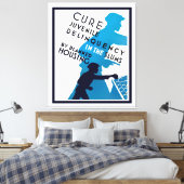 Echte jeugdcriminaliteit in de Slums Canvas Afdruk (Insitu (Slaapkamer))