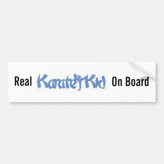 Echte Karate Kind- bumpersticker (Voorkant)