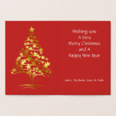 Echte kerstboom met Folie van de feestelijke begro Folie Kaarten (Binnen)