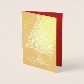 Echte kerstboom met Folie van de feestelijke begro Kaarten (Voorkant)