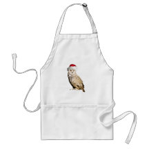 Echte kerstbosuil met een hapje en een feest