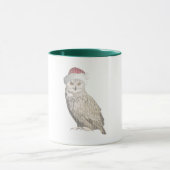 Echte kerstbosuil met één tricot-effect mok (Midden)