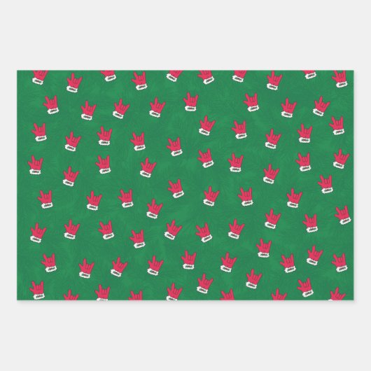 Echte kerstcadeaupapier inpakpapier vel (Voorkant)