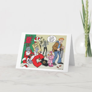 Echte Kerstman Feestdagen Kaart