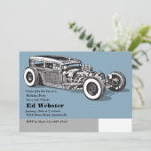 Echte klassieke uitnodiging tot geboorte (Staand voorkant)