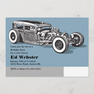 Echte klassieke uitnodiging tot geboorte