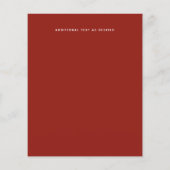 Echte Kleur Script Typografie Budget Bruiloft (Achterkant)