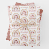 Echte kleuren zijn prachtige papierbladen met onmi inpakpapier vel (In situ)