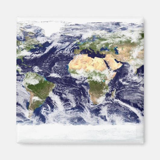 Echte kleurenfoto van de hele Aarde Magneet (Voorkant)