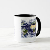 Echte kleurenfoto van de hele Aarde Mok (Voorkant rechts)