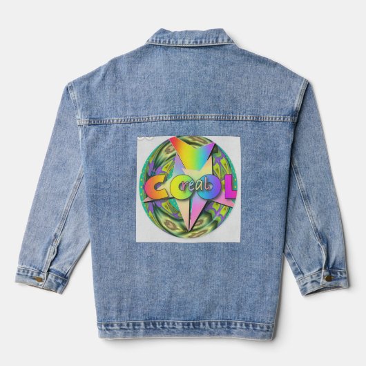 Echte kool denim jacket (Achterkant)