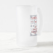 Echte Kwaliteit Verouderde Perfectie Verjaardag Matglas Bierpul (Voorkant rechts)