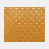 Echte lederen bekleding: decoratief motief. fleece deken (Voorkant (Horizontaal))