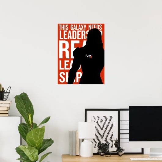 Echte leiderschap: Femshep Poster (Thuiskantoor)