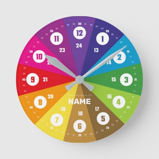 Echte-Lernuhren.de | EasyRead Kinderuhr Ronde Klok (Voorkant)