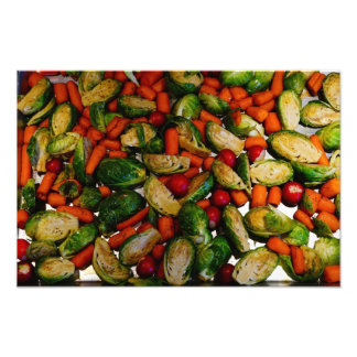 Echte levensmiddelen: Veggie Tray Foto Afdruk