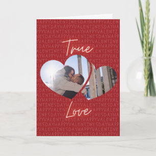Echte Liefde Aangepaste Foto Valentijnkaart Kaart