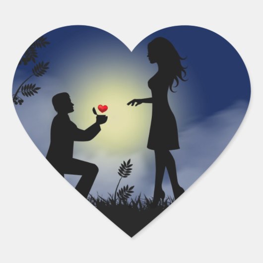 Echte liefde hart sticker (Voorkant)