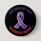 Echte liefde huiselijk geweld Button (Voorkant)