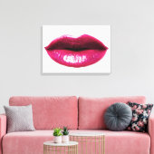 Echte LIps verpakte canvas 20x14" (Insitu (Woonkamer))